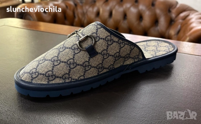 Gucci Men's Mules, снимка 3 - Мъжки чехли - 51688644