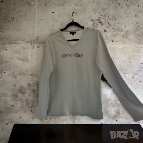 Calvin Klein дамска блуза с дълъг ръкав, Л/L размер с бродерия , снимка 2 - Блузи с дълъг ръкав и пуловери - 40532278