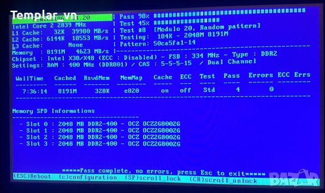 Mushkin Silverline 2x2 DDR2 800 at 1062 / KINGMAX 2x2 800 at 1014 / ultra binned ICs // OCZ GOLD 4x2, снимка 7 - RAM памет - 36964485
