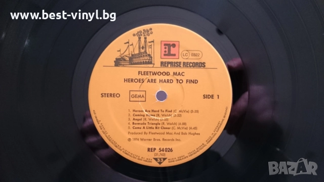 Грамофонна Плоча (Fleetwood Mac - Heroes Are Hard to Find), снимка 3 - Грамофонни плочи - 52771496