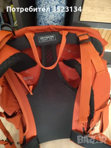 QUECHUA ТУРИСТИЧЕСКА РАНИЦА ЗА ПЛАНИНСКИ ПРЕХОДИ MH500, 38 ЛИТРА, ОРАНЖЕВО-КАФЯВА, снимка 6 - Спортна екипировка - 55638857
