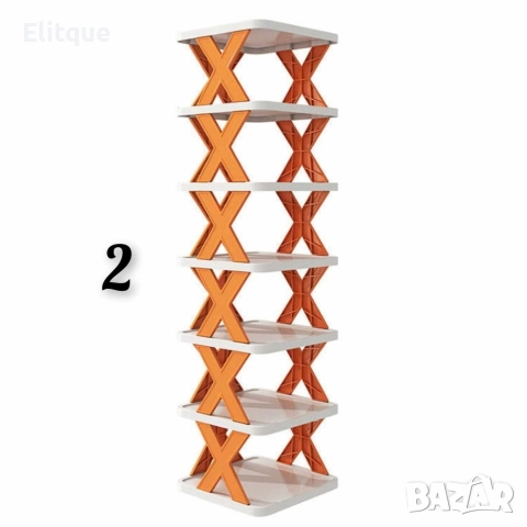 Многофункционален пластмасов стелаж за обувки, 6/7 нива, снимка 3 - Други стоки за дома - 52863417