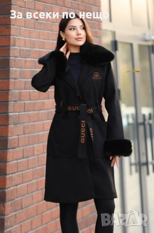 Gucci Дамско Дълго Зимно Палто Гучи - Налични Различни Цветове Код SK573, снимка 3 - Палта, манта - 53091983