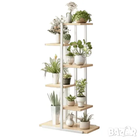 Цветарник стойка, етажерка, рафт за сакции, цветя тъмен и светъл цвят, снимка 6 - Етажерки - 48423198