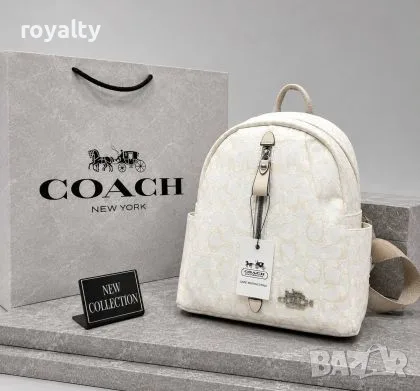 Coach Нова Дамска Кожена Раница Различни Цветове 