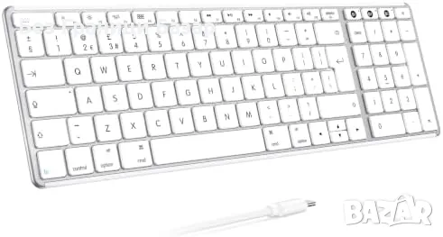 Нова Seenda SK64-2 ултратънка Bluetooth клавиатура за лаптоп Mac с цифров блок USB-C