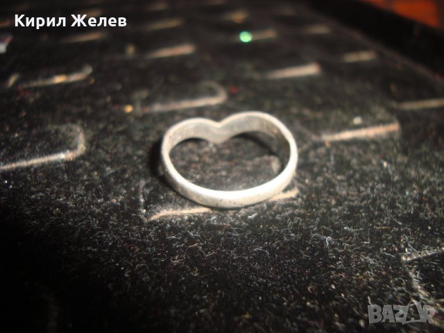 СТАР СРЕБЪРЕН ПРЪСТЕН АРТ НУВО СТИЛ РЪЧНА МАЙСТОРСКА ИЗРАБОТКА ВИСОКА ПРОБА СРЕБРО 18121, снимка 3 - Пръстени - 33737108