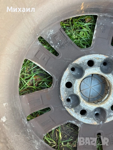 Алуминиеви джанти 16 инча с гуми, оригинални от  Мерцедес Е-клас 8J/16 ET46, снимка 7 - Гуми и джанти - 52430622