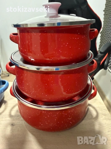 Комплект от 3 тенджери - 16см, 18см, 20см, снимка 9 - Съдове за готвене - 54049599