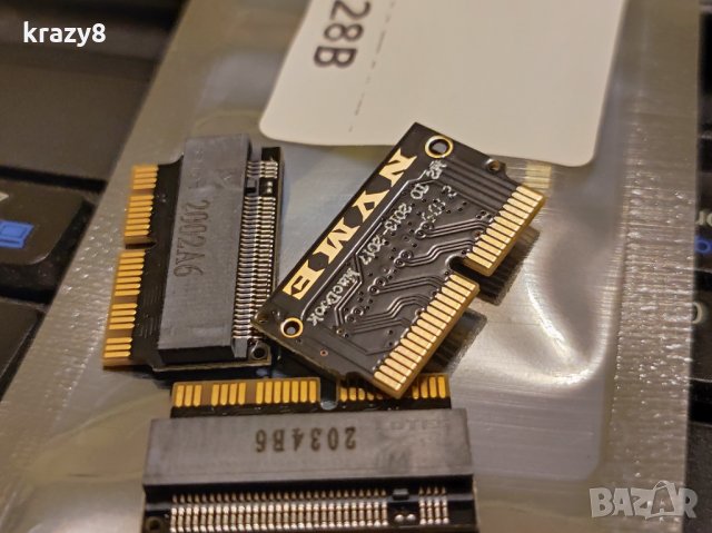 Преходник Адаптер от M2 NVME SSD за Apple Macbook, снимка 3 - Кабели и адаптери - 35418540