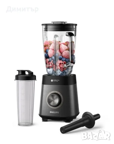 Блендер Philips HR3041 Series 5000, 1200 W, Остриета New ProBlend Plus,стъклена кана,3 скорости