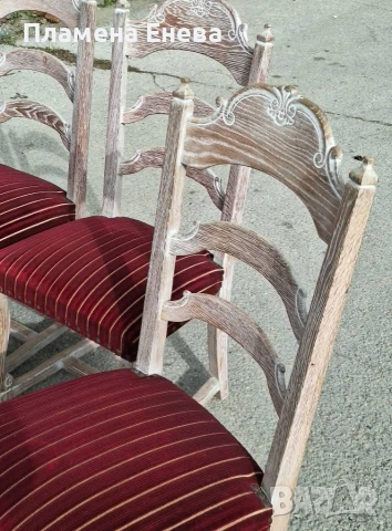 Комплект от 6 стола масив, снимка 5 - Столове - 53323077