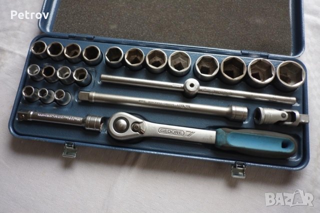 GEDORE D19 WAU-2 - 1/2" PROFI Гедория !! новата версия !! вложки 10 - 32 mm! ORIGINAL GEDORE GERMANY, снимка 3 - Гедорета - 31157177