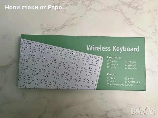 Bluetooth клавиатура немска,безжична ултратънка,съвместима с iOS/Android/Windows системи, снимка 7 - Клавиатури и мишки - 50335855