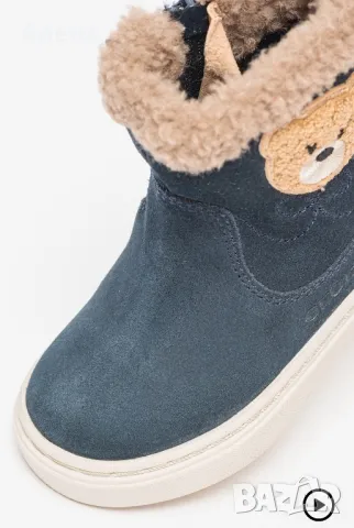 Велурени боти с мече Geox, снимка 5 - Детски боти и ботуши - 50084606