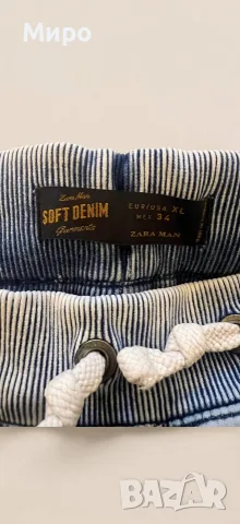 ZARA MAN Soft Denim Jogger Дънки XL / 34 Светло Синьо , снимка 6 - Дънки - 42834179
