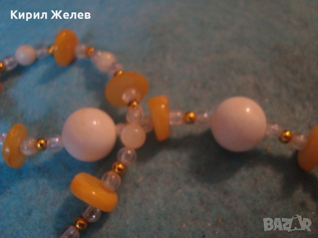 ФЕШЪН АРТ КОЛИЕ от НАТУРАЛНИ СКЪПОЦЕННИ КАМЪНИ МИДИ и МЪНИСТА РЪЧНА МАЙСТОРСКА ИЗРАБОТКА 6743, снимка 11 - Колиета, медальони, синджири - 35100768