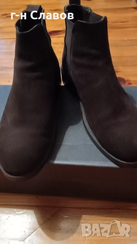 ZARA КОЖА Велур Боти, снимка 12 - Мъжки боти - 52100948