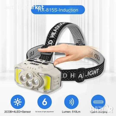 Мощен акумулаторен челник със сензор, USB – T620, снимка 3 - Аксесоари и консумативи - 56054918