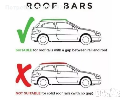 Алуминиеви напречни греди багажник MENABO Brio за монтаж на стандартен рейлинг 120см., снимка 3 - Аксесоари и консумативи - 50016850