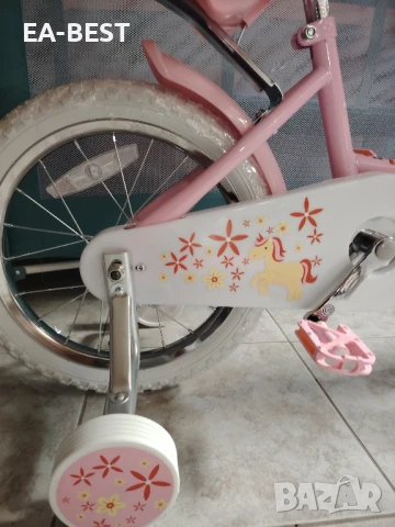 🎀 Детски велосипед Dech 16” – Розова мечта за малката ви принцеса! 🎀, снимка 6 - Детски велосипеди, триколки и коли - 50666596