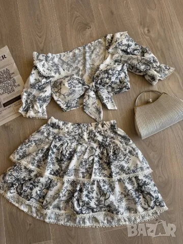 дамски комплект бюстие и пола , снимка 2 - Комплекти - 50402453