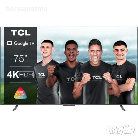 TCL QLED 75C745, 75" (189 см), Smart Google TV, 4K Ultra HD, 100 Hz, Клас G, снимка 4 - Телевизори - 40773301