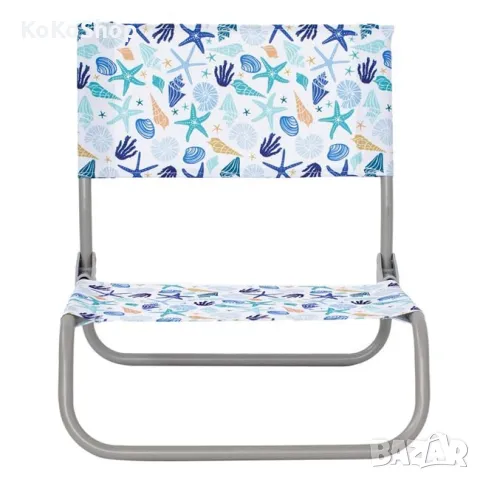 Сгъваем плажен стол с морски мотиви – лек и удобен, снимка 2 - Градински мебели, декорация  - 50402062