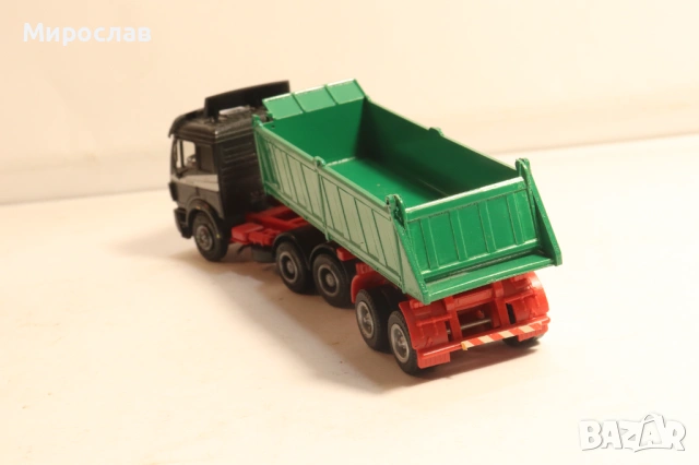HERPA H0 1/87 MERCEDES BENZ САМОСВАЛ ГОНДОЛА КАМИОН МОДЕЛ, снимка 8 - Колекции - 54031379