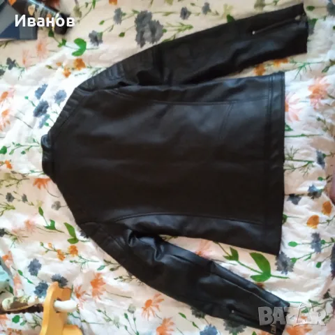 Кожено яке, добра имитация на естествена кожа, размер S, снимка 7 - Якета - 49977113