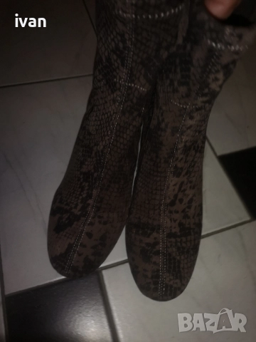 дамски официални велурени боти 37 момер, снимка 6 - Дамски боти - 51823701