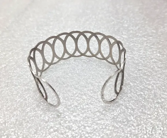 Като нова! Сребърна Гривна ITALY (проба 925)-10.18 грама, снимка 6 - Гривни - 47981911