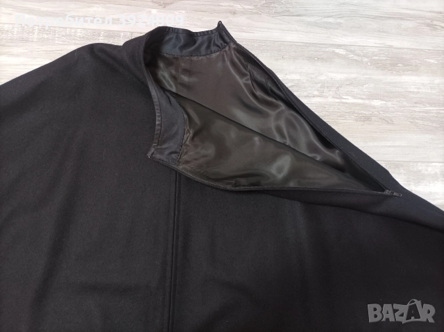 Черно елегантно пончо, снимка 6 - Палта, манта - 52866165