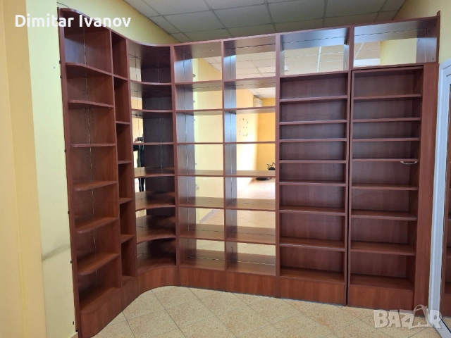 Търговско оборудване - Масивен ъглов модул с огледала и плътен гръб