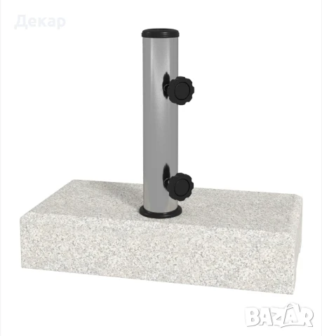Гранитена стока за чадър , Ø 32/38/48 сива, размери 45 x 22,5 x 40 см