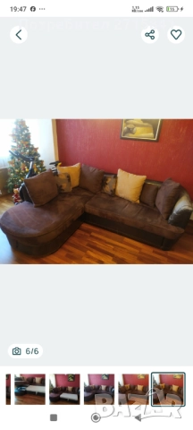 Ъглов диван с функция за сън 