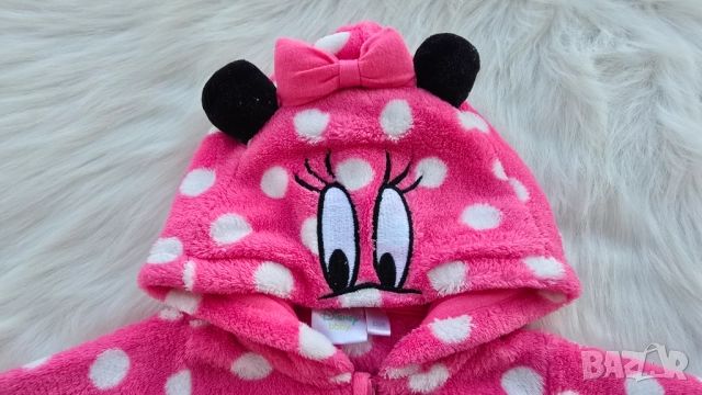 Поларен ромпър Мини Маус 0-3 месеца, снимка 2 - Бебешки гащеризони - 52358811