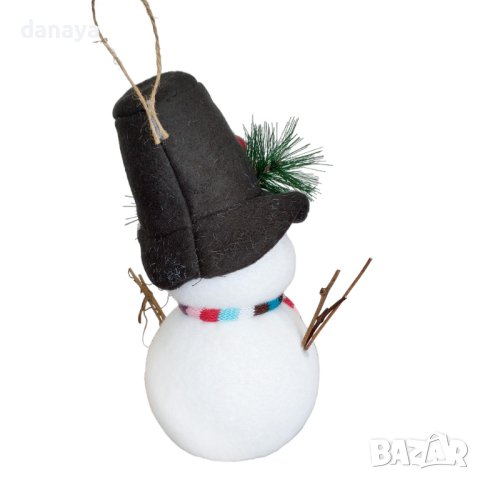 4165 Коледна декорация Снежко с цветно шалче, снимка 4 - Декорация за дома - 42561237