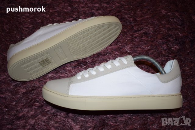 Belstaff Wanstead Sneakers Mens In White Canvas and Leather Sz 43, снимка 10 - Ежедневни обувки - 29351528
