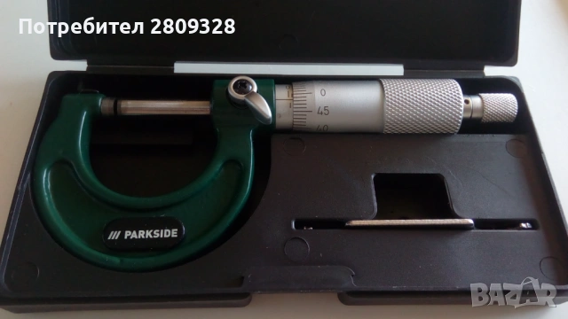 Микрометър, нов, класически, аналогов, парксайд , 25 мм, снимка 2 - Измервателни инструменти - 53984470