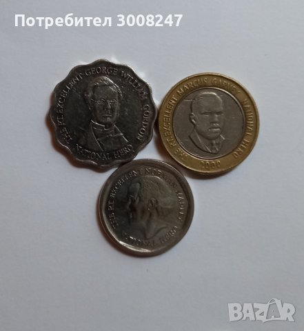 Монети от Ямайка 5 , 10 и 20 долара , снимка 2 - Нумизматика и бонистика - 37761945