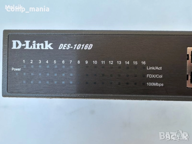 Суич D-Link DES-1016D 16 портов 10/100, снимка 4 - Суичове - 51984039