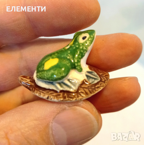 Малки Керамични Фигурки - ЖАБА, снимка 2 - Ръчно изработени сувенири - 44531498
