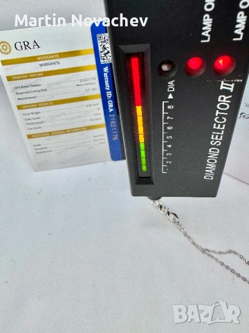 Сребърно колие с мойсанит (Диамант) 0.7 карата, снимка 11 - Колиета, медальони, синджири - 54129851