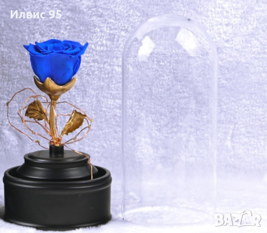 Вълшебна Роза в стъкленица с LED светлина, снимка 3 - Романтични подаръци - 44513270