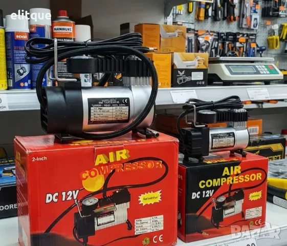 Преносим въздушен компресор за кола 12V