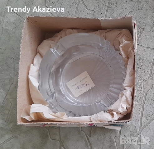 Два нови кристални пепелника в кутии, снимка 2 - Други - 52661485