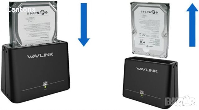 Wavlink докинг станция за SATA ​HDD И SSD - 2.5’’ и 3.5’’, снимка 4 - Други - 37254868