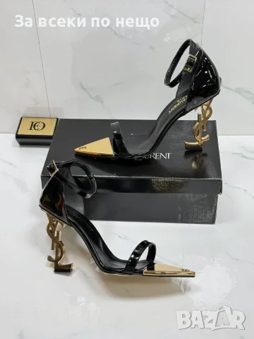 Yves Saint Laurent Дамски Дамски Елегантни Официални Сандали На Метален Ток-4 Цвята Код SEM-28, снимка 3 - Сандали - 55722375