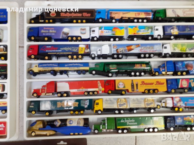 Голяма колекция камиончета TIR,рекламиращи бира,камион,количка,играчка, снимка 3 - Колекции - 39644652